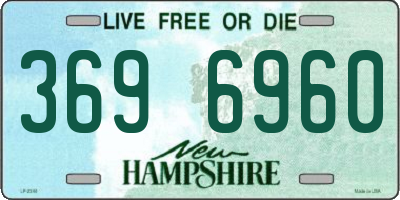 NH license plate 3696960