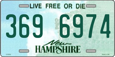 NH license plate 3696974