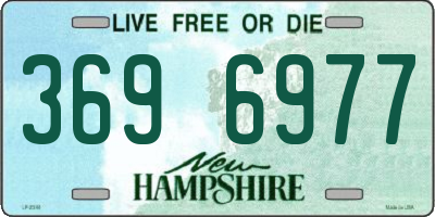 NH license plate 3696977
