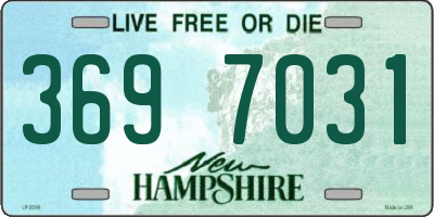 NH license plate 3697031