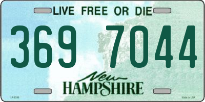 NH license plate 3697044