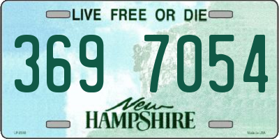 NH license plate 3697054
