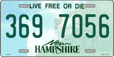 NH license plate 3697056