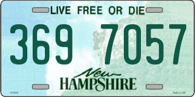 NH license plate 3697057