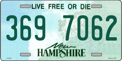 NH license plate 3697062