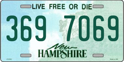 NH license plate 3697069