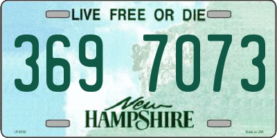 NH license plate 3697073