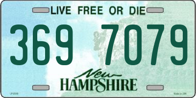 NH license plate 3697079