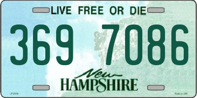 NH license plate 3697086