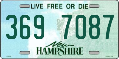 NH license plate 3697087