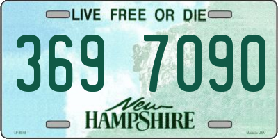 NH license plate 3697090