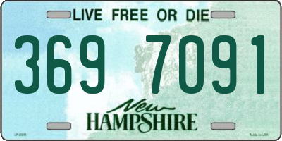 NH license plate 3697091