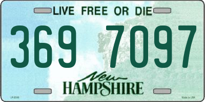 NH license plate 3697097