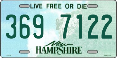 NH license plate 3697122