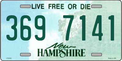 NH license plate 3697141