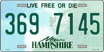 NH license plate 3697145