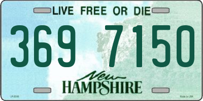 NH license plate 3697150