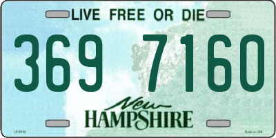 NH license plate 3697160