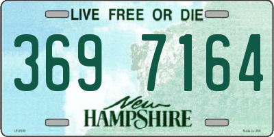 NH license plate 3697164