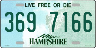 NH license plate 3697166
