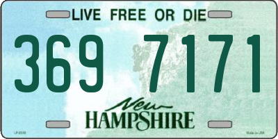 NH license plate 3697171