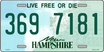 NH license plate 3697181