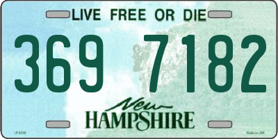 NH license plate 3697182