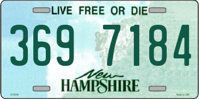 NH license plate 3697184