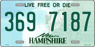 NH license plate 3697187