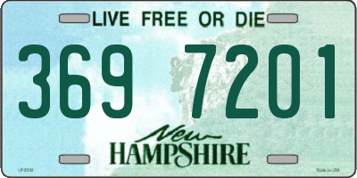 NH license plate 3697201