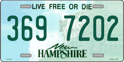 NH license plate 3697202