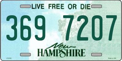 NH license plate 3697207