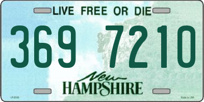 NH license plate 3697210