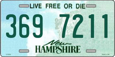 NH license plate 3697211