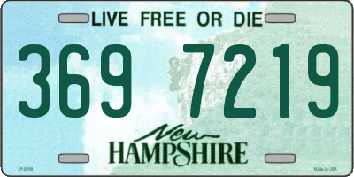 NH license plate 3697219