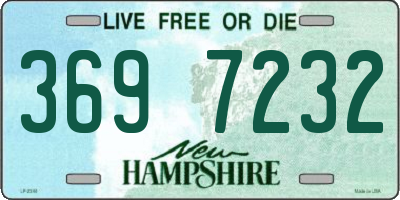 NH license plate 3697232