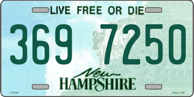 NH license plate 3697250
