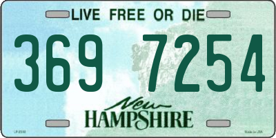 NH license plate 3697254