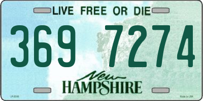 NH license plate 3697274