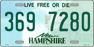 NH license plate 3697280