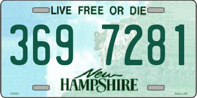 NH license plate 3697281