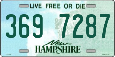 NH license plate 3697287