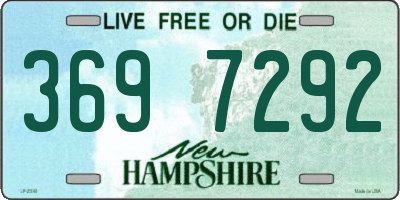 NH license plate 3697292