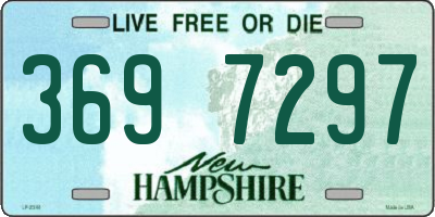NH license plate 3697297