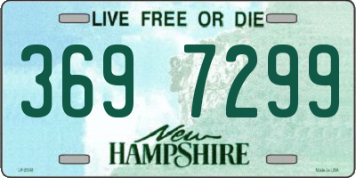 NH license plate 3697299