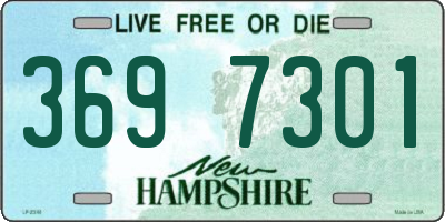 NH license plate 3697301