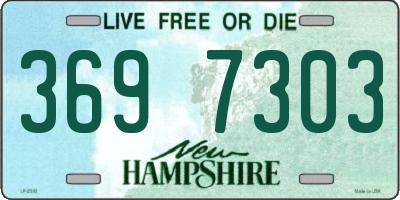 NH license plate 3697303