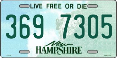 NH license plate 3697305