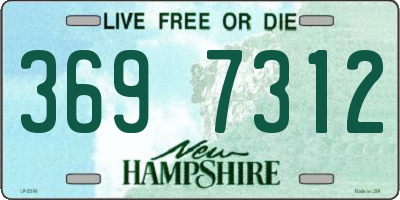 NH license plate 3697312