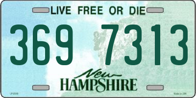 NH license plate 3697313